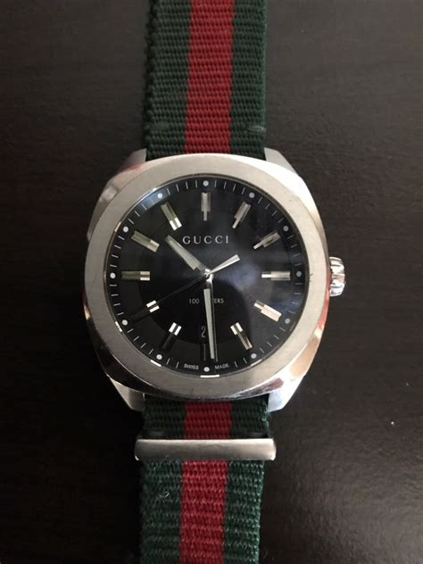 buy leather gucci watch green red band|genuine gucci watch bands.